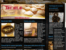 Tablet Screenshot of pasticceriatonolo.com